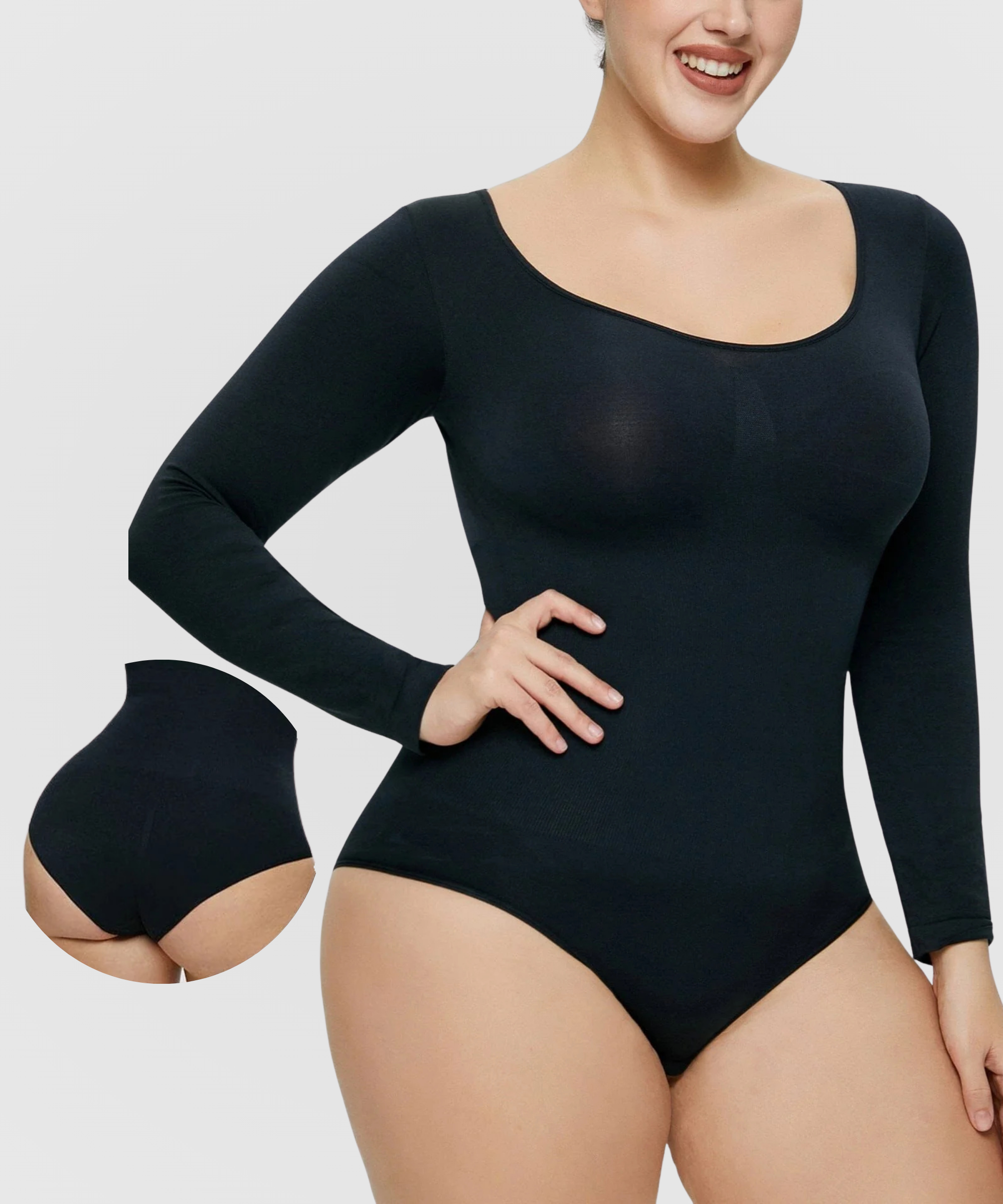 Body gainant Maya manches longues, version culotte