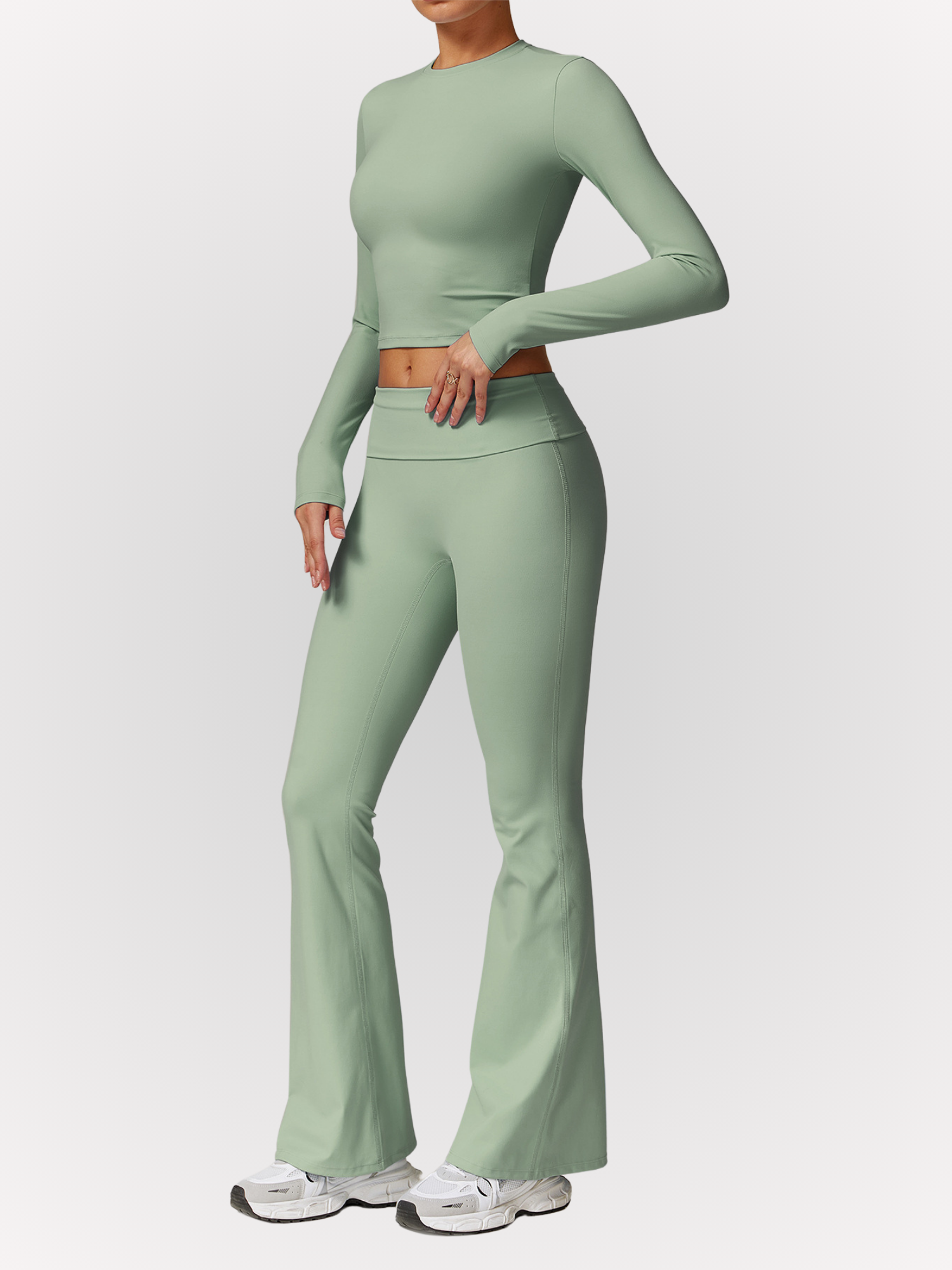 Ensemble Lola, legging évasé et top manches longues