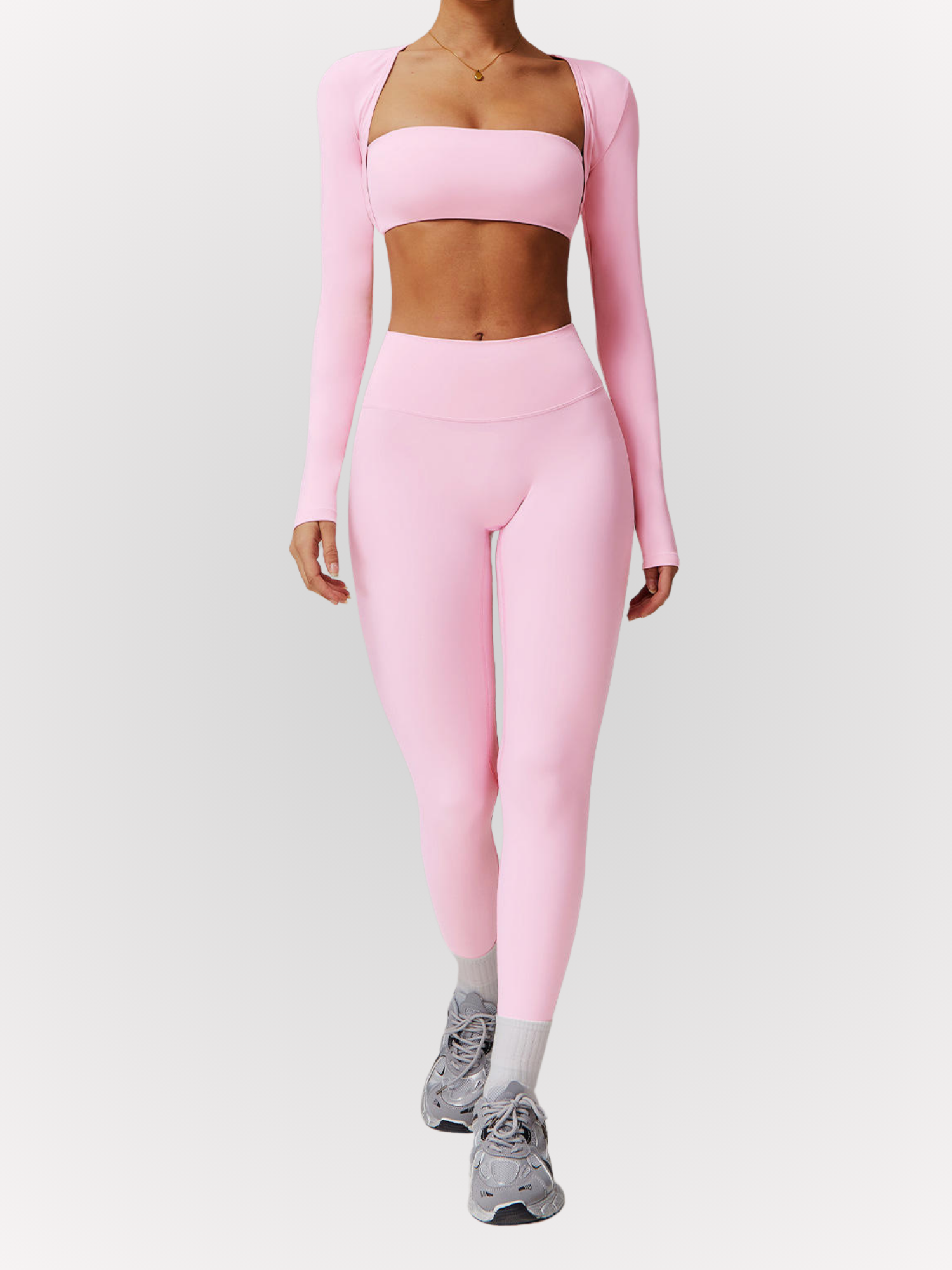 Ensemble Ava, legging, brassière et top manches longues