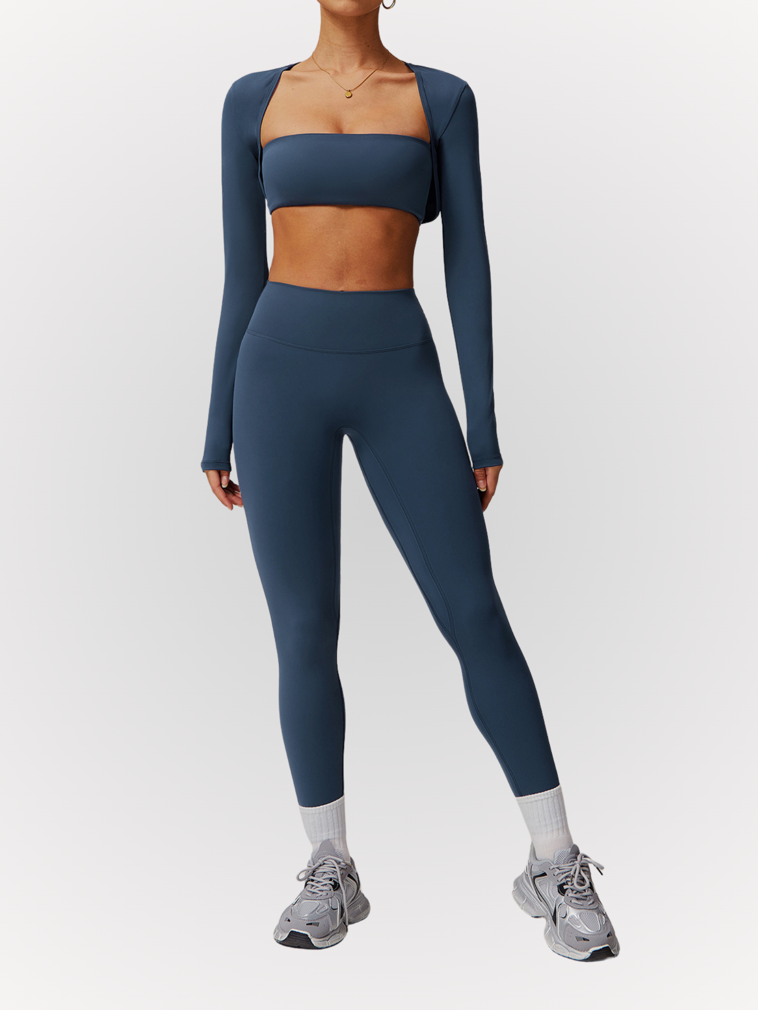 Ensemble Ava, legging, brassière et top manches longues