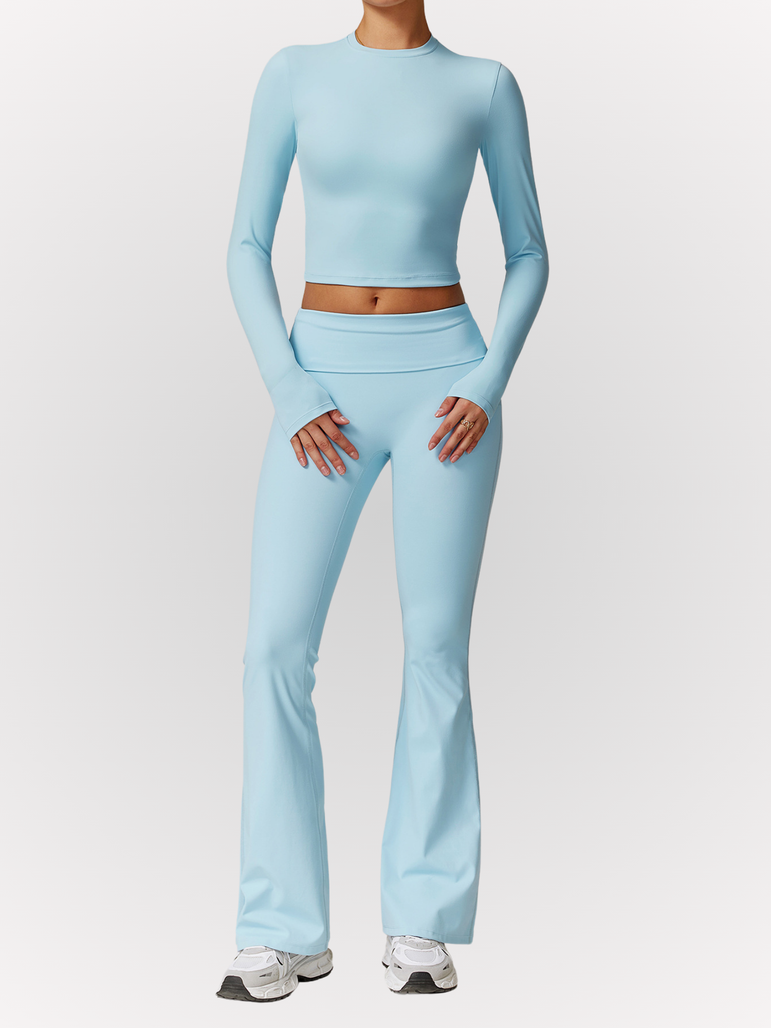Ensemble Lola, legging évasé et top manches longues