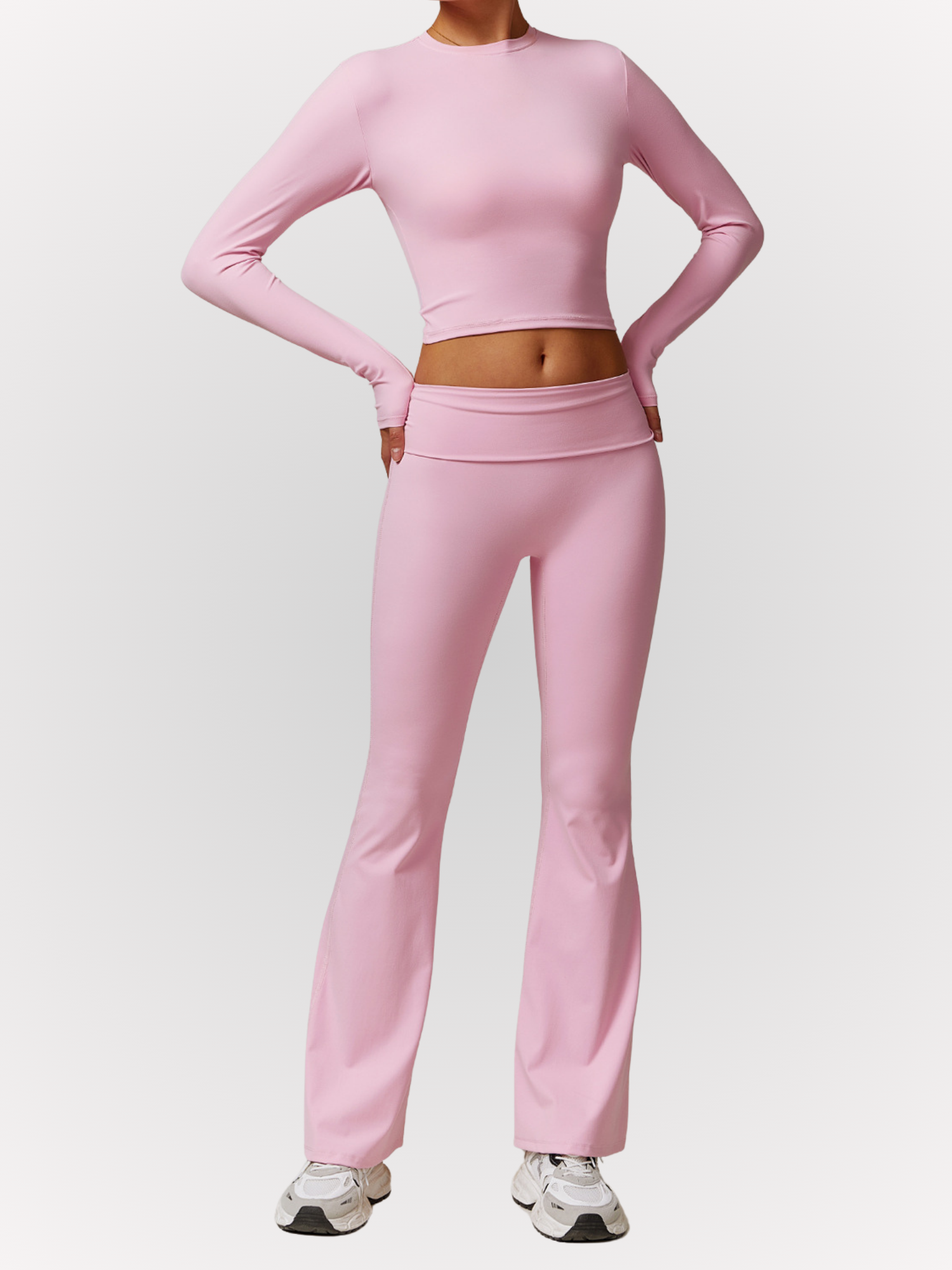 Ensemble Lola, legging évasé et top manches longues