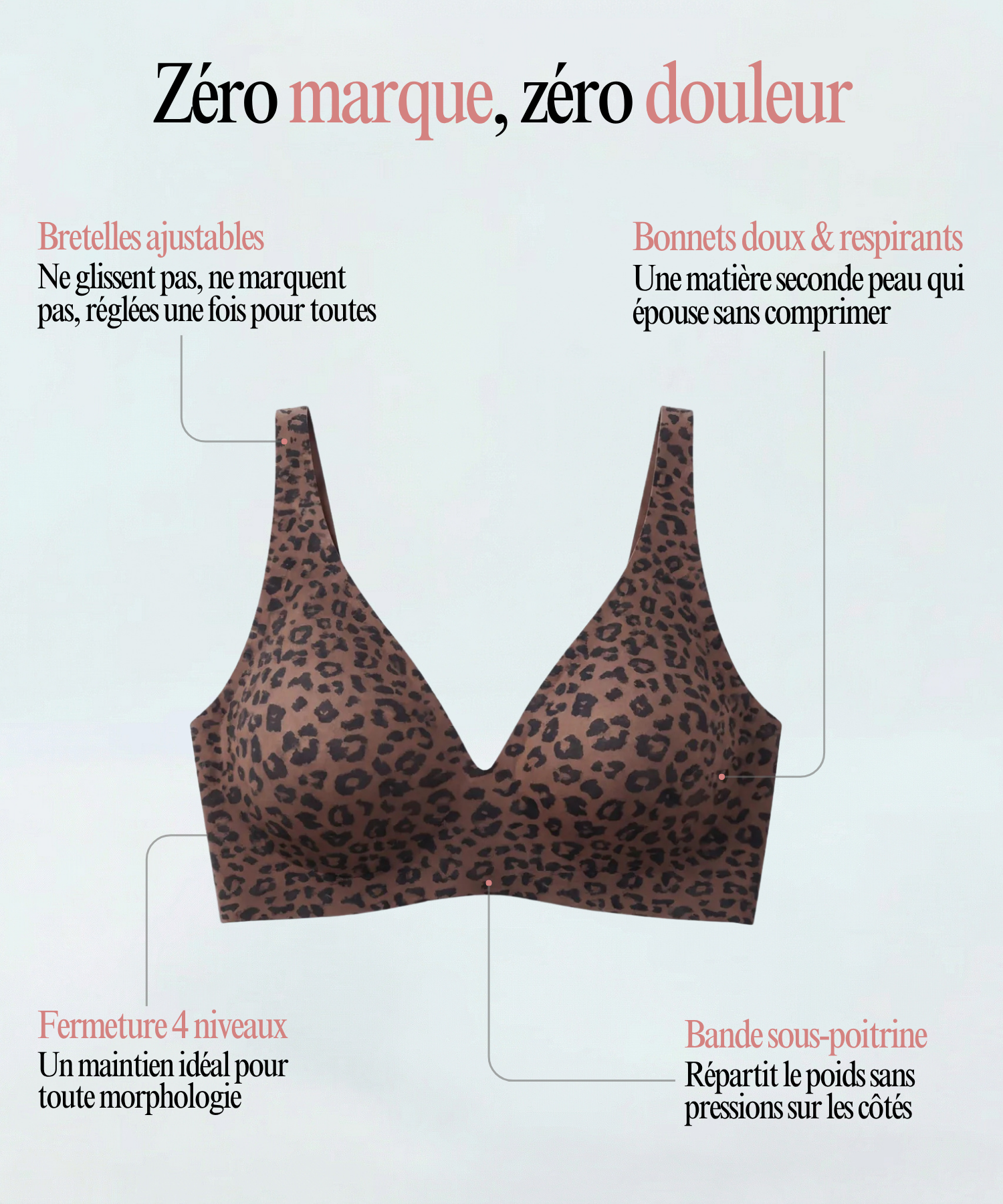 Soutien-gorge Eva, décolleté irrésistible, effet naturel
