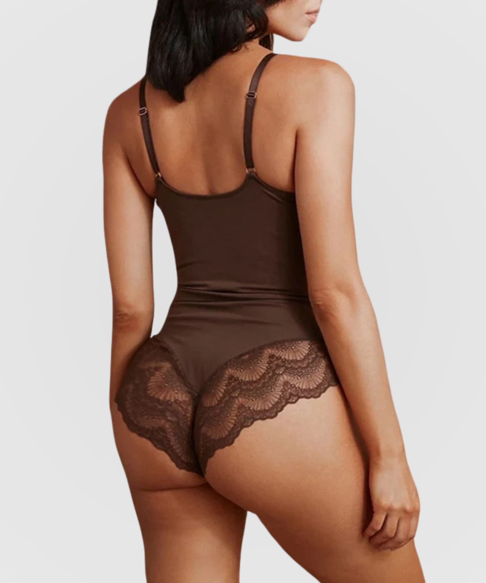Body gainant en dentelle, version culotte