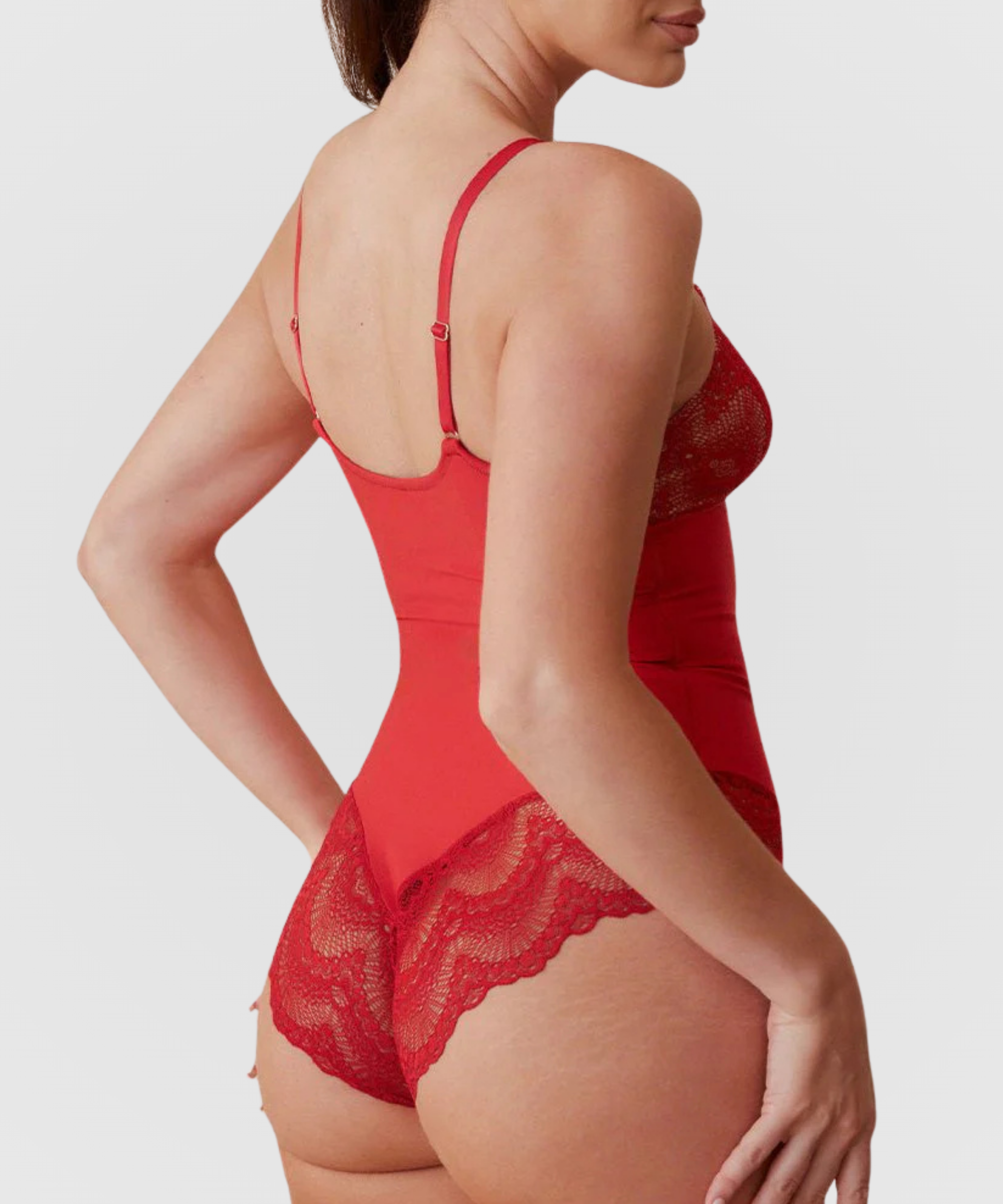 Body gainant en dentelle, version culotte